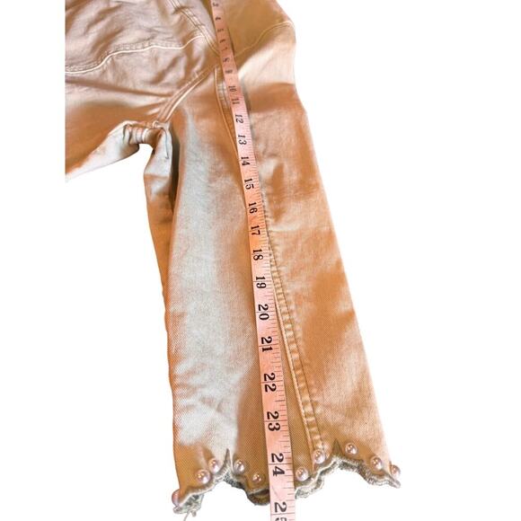 Melanie Lyne Women’s Light Lime Green Scalloped Beaded Hem  Jacket Size 14 - Picture 4 of 9